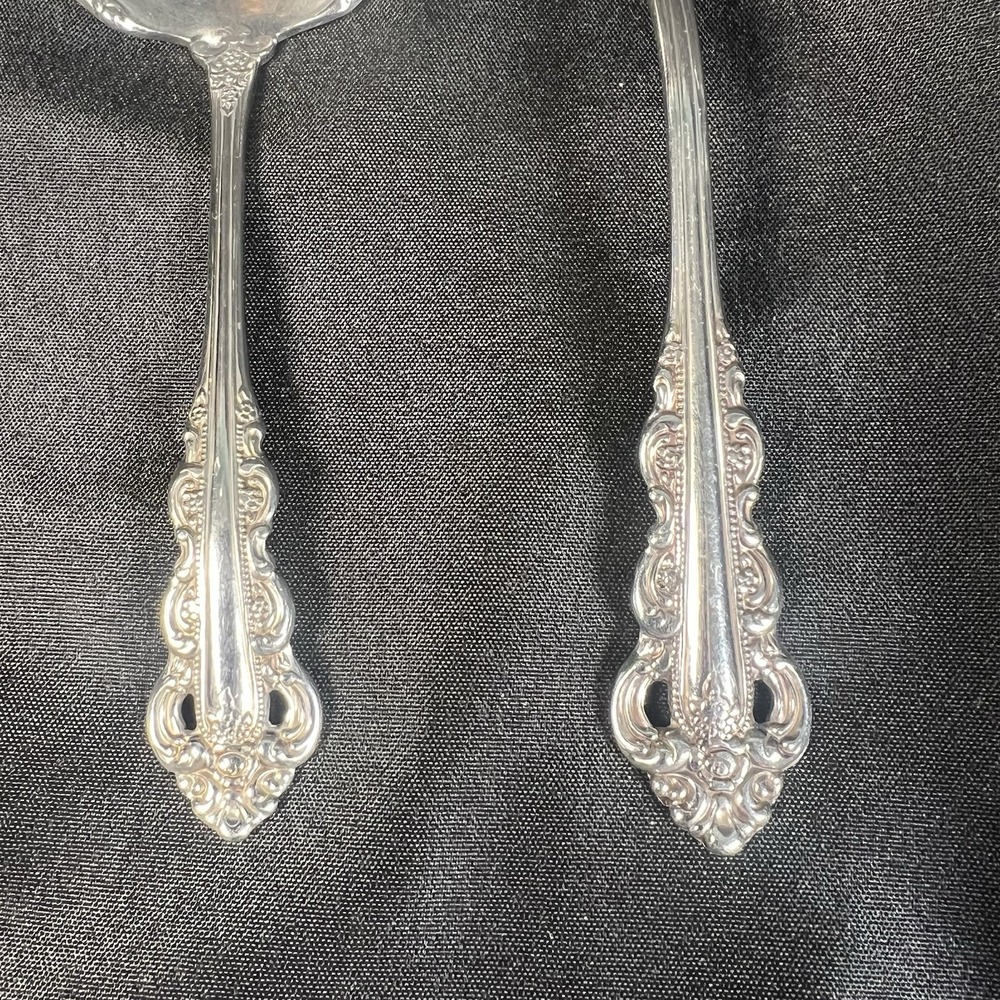 Oneida SOUTHERN BAROQUE Demitasse Serving Slotted Spoon & Gravy Ladle -‎ USA - Picture 2 of 5